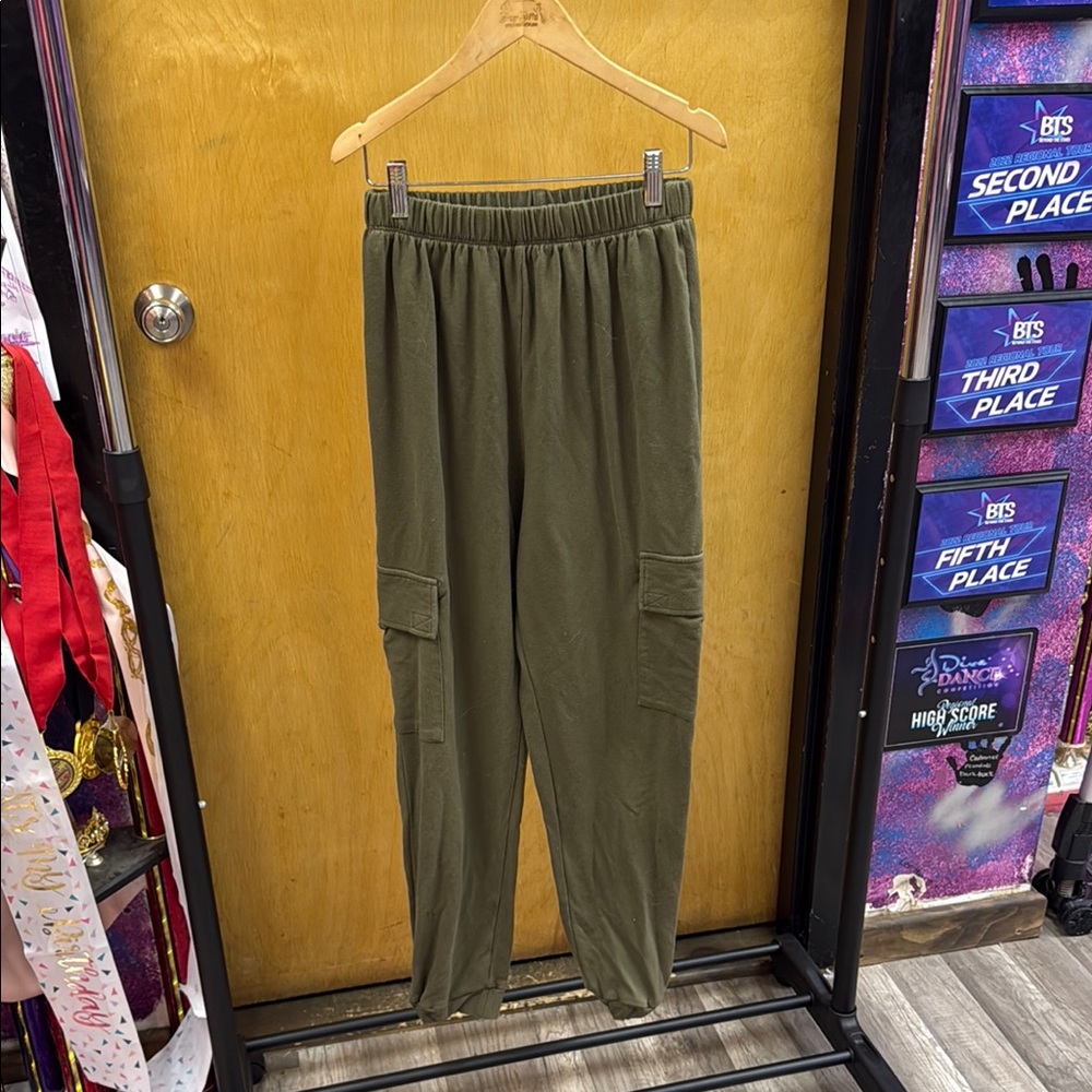 Weissman Olive Green Kids Joggers